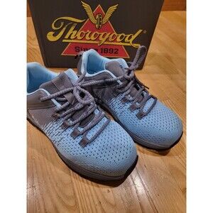 Thorogood Womens Ast Low Safety Composite Toe Athletic Work Shoe Size 7.5 W Blue